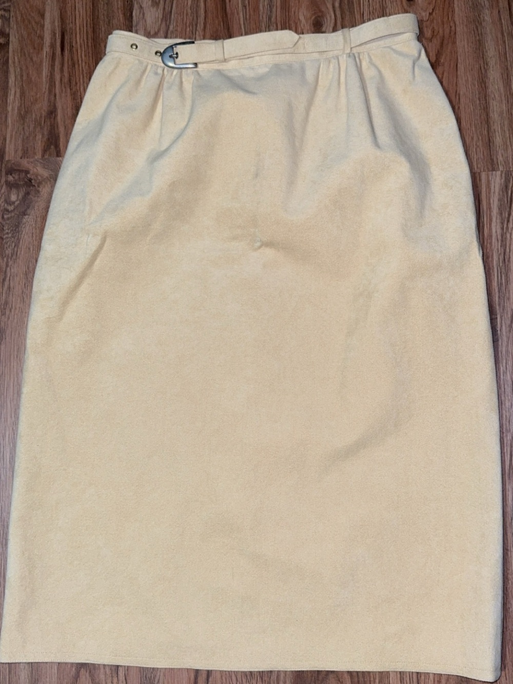 vintage 70s / 80s ULTRASUEDE MIDI SKIRT
